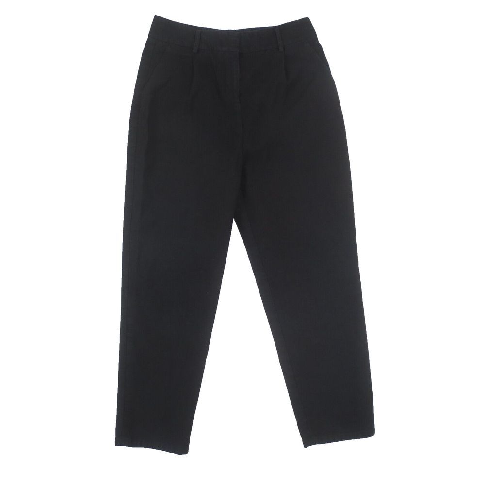 Vetta The Peg Pant Womens‎ 10 Black High Waist Pleated Crop Ankle Chino USA Made